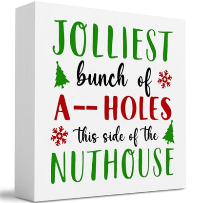 Festive Fun: Funny Christmas Decorations, 5 x 5 inches - color: Bunch