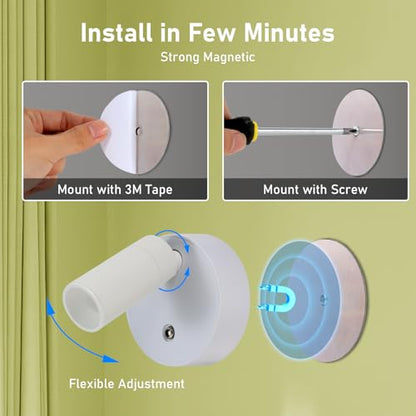 LED Wireless Spotlights with Remote Up Lights Indoor Dimmable Picture Light Battery Operated with Timer, Rechargeable Spot Lights Accent Uplighting for Plant Wall Art Dartboard - color: White