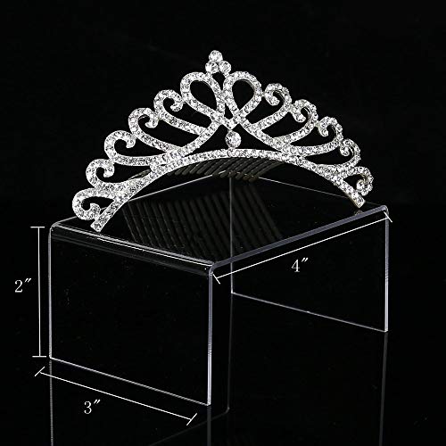 12 Pack Clear Acrylic Display Stand Crafts Stand Cupcake Risers 4" x 3''x 2''