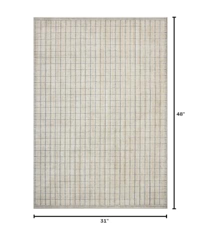 Loloi Amber Lewis Bexley Slate/Natural 2'-7" x 4' Accent Rug - color: Slate / Natural, size: 2'7" x 4' (Rectangular)