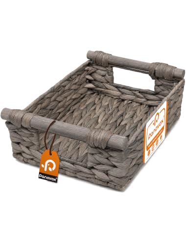 Wicker Basket, Large Basket for Gift Baskets Empty, 10.2x7.9x4in - color: Gray, size: Small