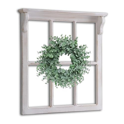 Sintosin Farmhouse Window Frames Wall Decor 29 X 30 Inch, Distressed White - color: White, 29.1" x 30.3"