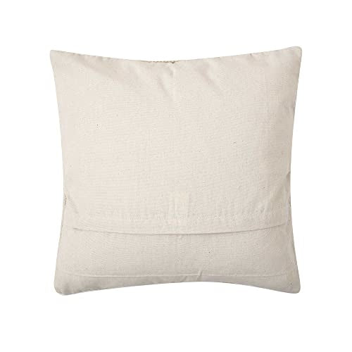 · REDEARTH · Boho Handwoven Throw Pillow Cases - Contructed Frill Natural - color: Contructed Frill Natural, size: 18" x 18" (Pack of 2)