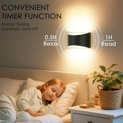 Battery Operated Wall Sconces Set of 4 Rechargeable Wireless Black - color: Black, size: 4 Pack