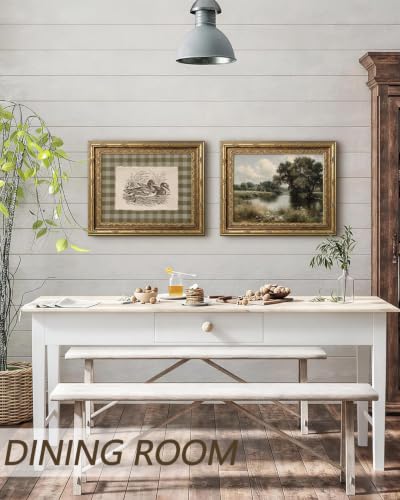 InSimSea Gold Framed Duck Wall Art, Sketch Animal Canvas Print, 13x16 In - color: Duck Sketch, size: 16"L x 13"W