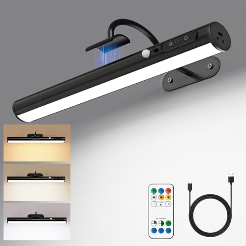 Motion Sensor Battery Operated Picture Light,Wireless Picture Light - color: Motion Sensor Black
