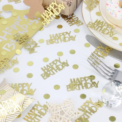 Birthday Confetti - Gold Glitter for Tables, 270 Pcs - color: Color1