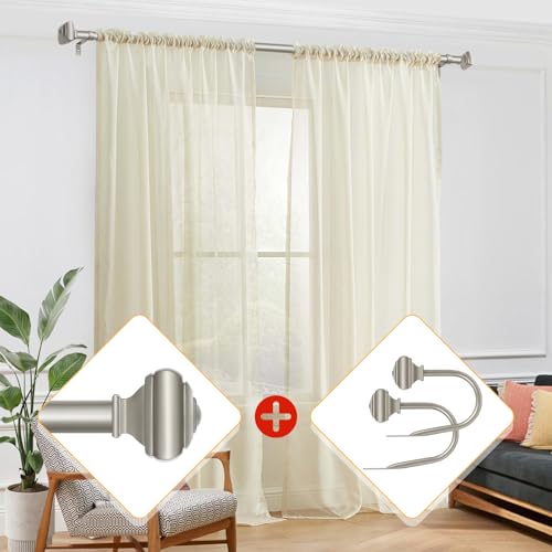 USFOOK Antique Silver Curtain Holdbacks, Drapery Tiebacks, 2 Pack/1 Pair - color: Antique Silver