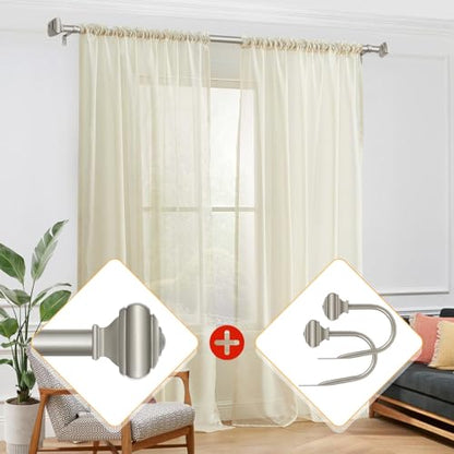USFOOK Antique Silver Curtain Holdbacks, Drapery Tiebacks, 2 Pack/1 Pair - color: Antique Silver