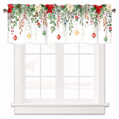 Christmas Curtains Valances for Windows 1 Panel, 42x12 Inch - color: Lst-sd01699, size: 42"W x 12"L (Pack of 1)