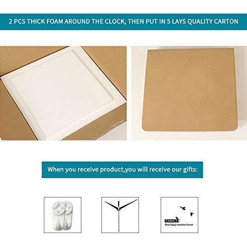 Large Wall Clocks Battery Operated Modern Clock for Living Room - style: Contemporary
