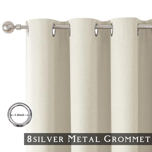 ChrisDowa Birch Blackout Curtains 45 Inches Long 2 Panels for Bedroom - color: Birch, size: 52"W x 45"L (Pack of 2)
