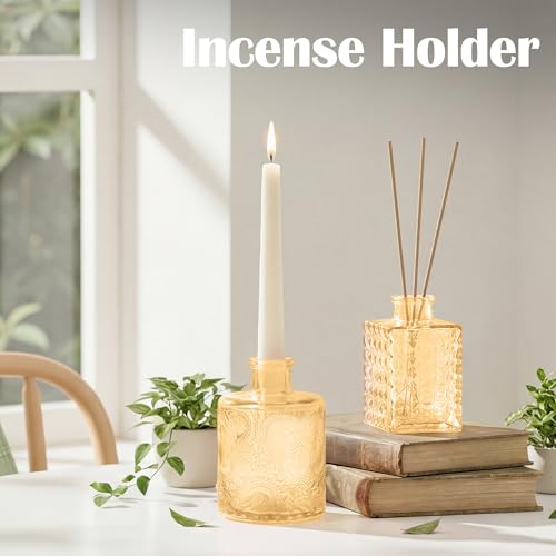 Glass Bud Vases in Bulk Small Mini Gold Vase for Flowers 17pc - color: Gold