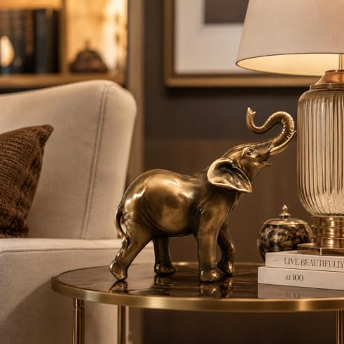 Comfy Hour 6.77 Inch Elephant Statue, Trunk Up Decor - size: 6.77