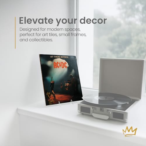 KINGDOM SOLUTIONS - 6.25" White Acrylic Display Stand Made in USA - 12 Pack - color: Acrylic White, size: 6.25" (12-pack)