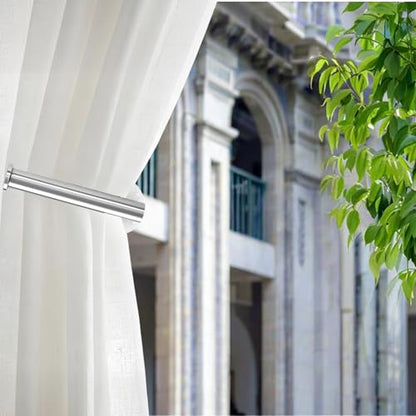 Curtain tiebacks Hooks Wall Mounted, Curtain holdbacks Screw-in, Curtain Holders for Drapes, Curtain Pull Backs, Curtain Tie Backs 304 Stainless Steels, 2pcs Silver - color: Silver, size: 2Pcs