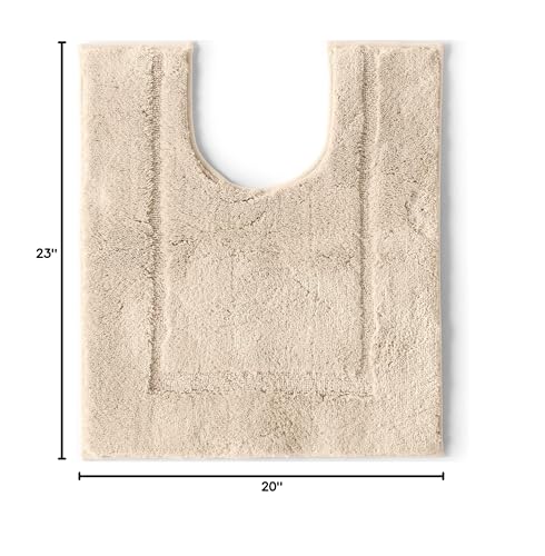 Lands' End Non Skid Bath Rug Dark Sand Rug- Contour - color: Dark Sand, size: 1'11" x 1'8"