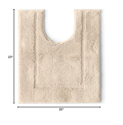 Lands' End Non Skid Bath Rug Dark Sand Rug- Contour - color: Dark Sand, size: 1'11" x 1'8"