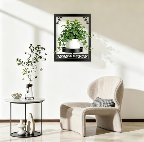 WGFKVAS Wall Plant Holder Set of 3, Picture Frame Plant Holder