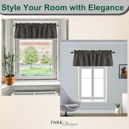 Sturbridge Black Valance 72" x 14" - color: Black
