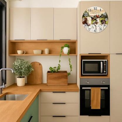 Large Farmhouse Wall Clocks Battery Operated 16 Inch - color: Colorful, size: 16 Inch