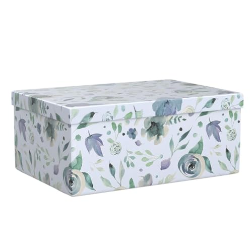 Soul & Lane - Handpicked Bouquet Floral Storage Boxes with Lids, Set of 3 - color: Handpicked Bouquet