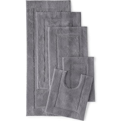 Lands' End Non Skid Bath Rug Rich Steel 23" x 39" - color: Rich Steel, size: 1'11" x 3'3"