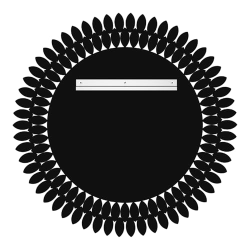 Kelly Miller 28" Jeweled Luxury Round Decorative Wall Mirror - size: 28"L x 28"W