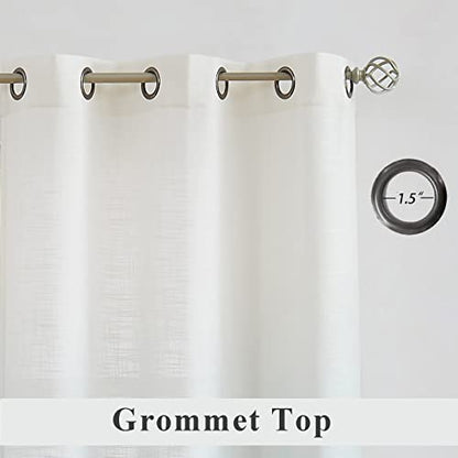 Central Park Ombre Semi Sheer Curtain, Cream White to Grey, 40" Wx108 Lx2 - color: Grey, size: 40"W x 108"L (Pack of 2)