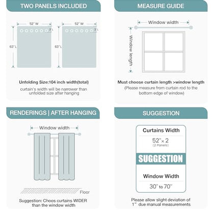 WUBODTI Luxury White Lace Curtains 63 Inches Long 2 Panels for Bedroom, Cute Vine Floral Embroidered Sheer Curtain Grommet White Elegant Tulle Curtain Drapes for Living Room, Kids Room Decor - size: 52"W x 63"L (Pack of 2)