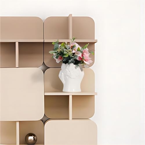 BrownLove Ceramic Face Vase White Flower for Decor Female Form Art Vase Modern Decorative Centerpiece for Table Shelf Living Room Office Bedroom - style: Hands on Cheeks