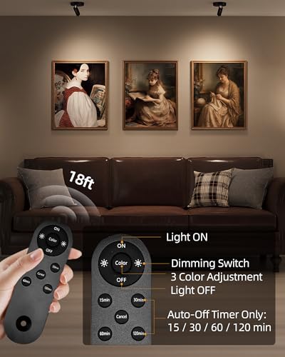 EZVALO Indoor Spotlights, Picture Lights for Wall, Plant Up Lights - color: Black
