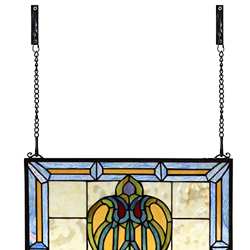 Bieye Chain002 17.7-Inch Black Hanging Chains for Stained Glass, 2-Pack - size: Black 17.7-inches Long