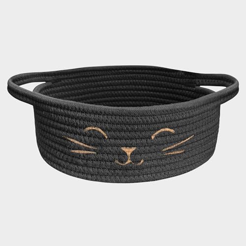 Small Cat Toy Basket, Gift Baskets Empty for Baby Shower,9.8" x 4" - size: 9.8"D x 4"H