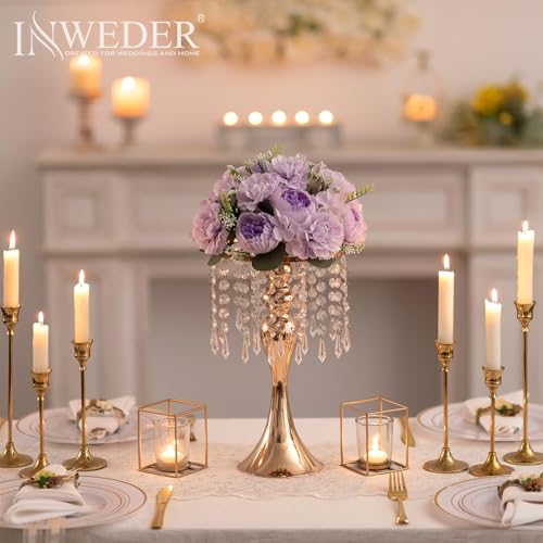 Flower Centerpieces for Wedding Tables: Light Purple, Set of 2 - color: Light Purple, size: 2 PCS