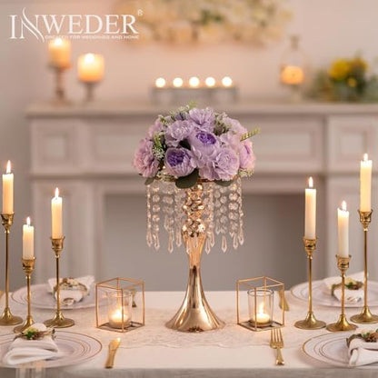 Flower Centerpieces for Wedding Tables: Light Purple, Set of 2 - color: Light Purple, size: 2 PCS