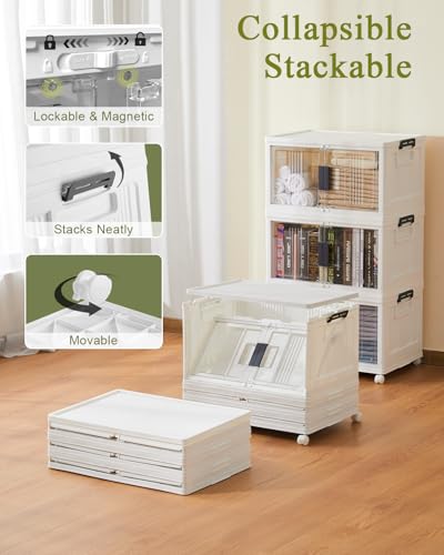 OlarHike 144QT Storage Bins with Lids for Closets, Office, Home, 3 Pack - size: 48QT