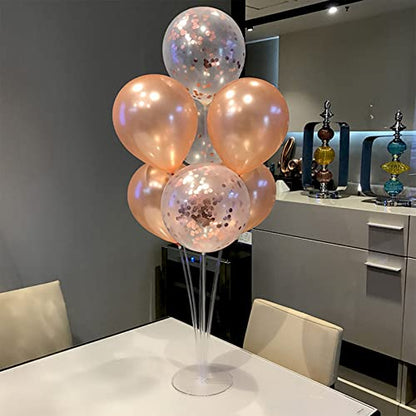 ZJDHPTY 4Set Rose Gold Balloon Stand Table Centerpieces Party Decor - color: Rosegold 4