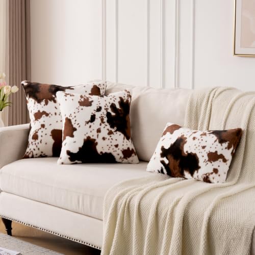 GALMAXS7 Cow Print Throw Pillow Covers Set of 2, 20x20 - color: Cow, size: 20" x 20" (Pack of 2)