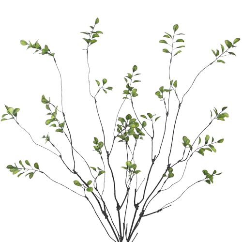 4 Pcs Faux Branches for Vase Filler Artificial Greenery Stems Plants - color: Green