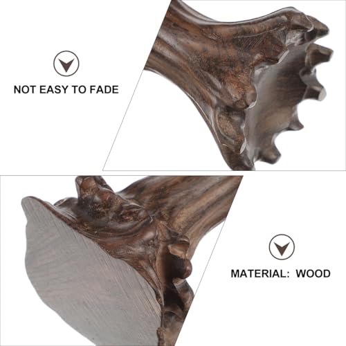 EXCEART Wooden Crystal Ball Stand 3.54 in Wood Base for Globe Sphere Display Round Holder Tray for Ball Vase Fish Tank Home Decor Accent - size: 9X4.5cm