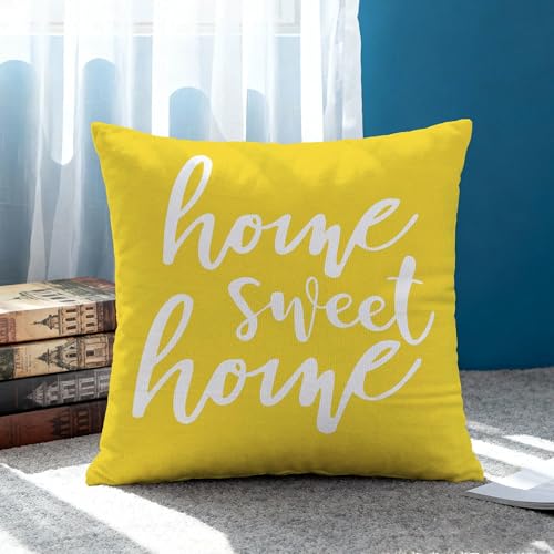 Hexagram Throw Pillow Covers 18x18, Yellow Outdoor Pillow Covers Set of 4 - color: Yellow2, size: 18" x 18" (Pack of 4)