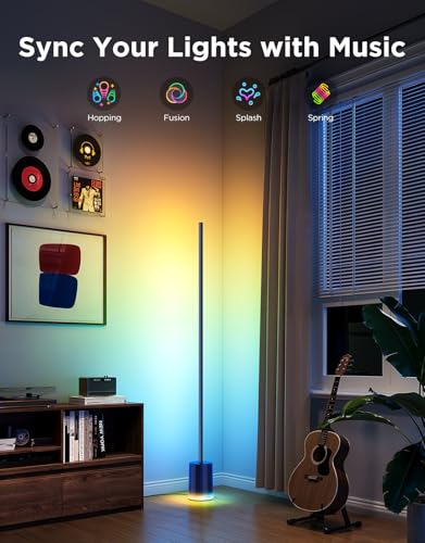 Govee Floor Lamp 2, RGBIC Smart Floor Lamp for Living Room, Bedroom - color: Blue