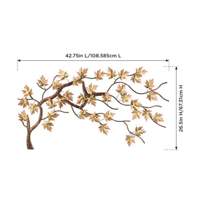 Regal Art & Gift Metal Tree Wall Decor 42 in, Nature-Inspired Sculpture | Bronze, 42 in, Metal, Handcrafted Branch & Leaf Design, Elegant Nature Wall Art for Living Room, Bedroom & Hallway