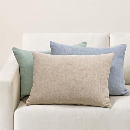 14x20 Inches Throw Pillow Covers Set of 2-Seafonam Green,Cream - color: Seafoam Green,cream, size: 20" x 14" (Pack of 2)