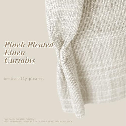 AUSSPVOCT Pinch Pleated Sheer Curtains 96 Inches Long for Living Room - color: Natural, size: 40"W x 96"L (Pack of 2)