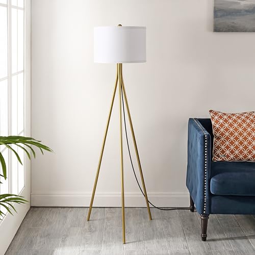 SAFAVIEH Home Collection Galilea Gold 61-inch Tripod Floor Lamp (LED Bulb Included)
