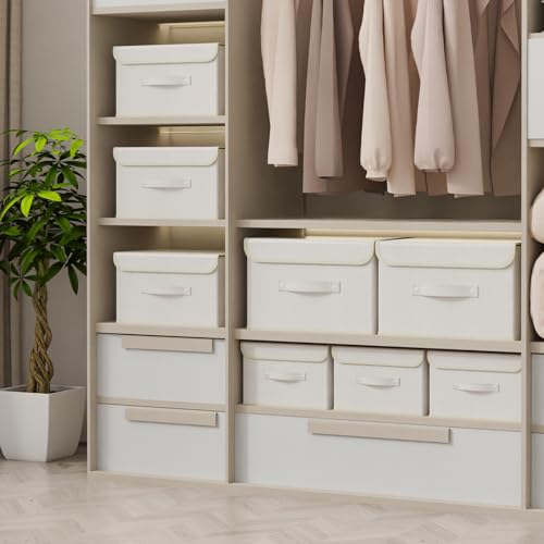 Cloth Storage Baskets with Handles,Beige 15x9.8x9.8in,1 Pack - color: Beige, size: 15x9.8x9.8in(1-pack)