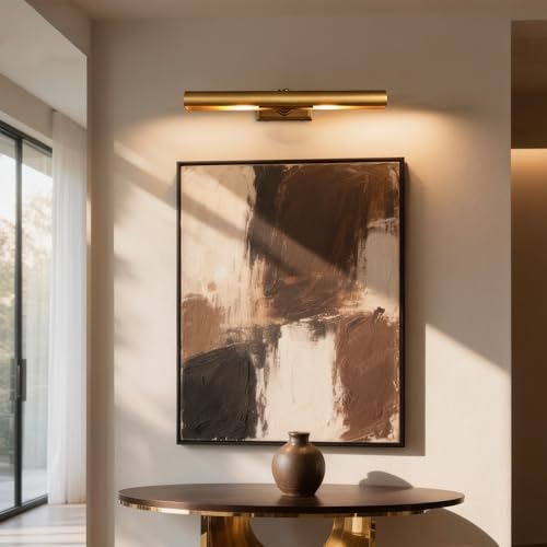 18 inch Brass Picture Light Hardwired Picture Light Library Light - color: Brass, size: 18in