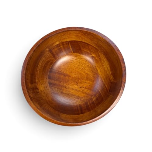 Lipper International Cherry Finished Wavy Rim Serving Bowls for Fruits or Salads, Matte, Small, 7.5" x 7.25" x 3", Set of 4 Bowls - size: Small - Set of 4